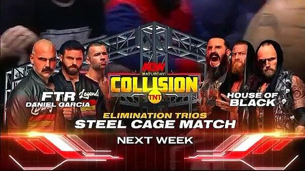 Next AEW Collision to feature a trio of elimination steel cage matches in todays Wrestling news