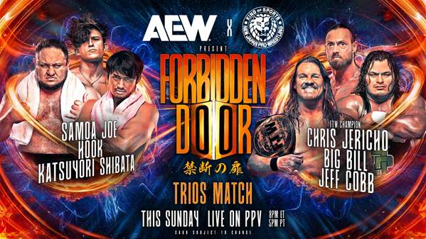 Jeff Cobb will team up with Chris Jericho & Big Bill for AEW x NJPW's Forbidden Doors in todays Wrestling news